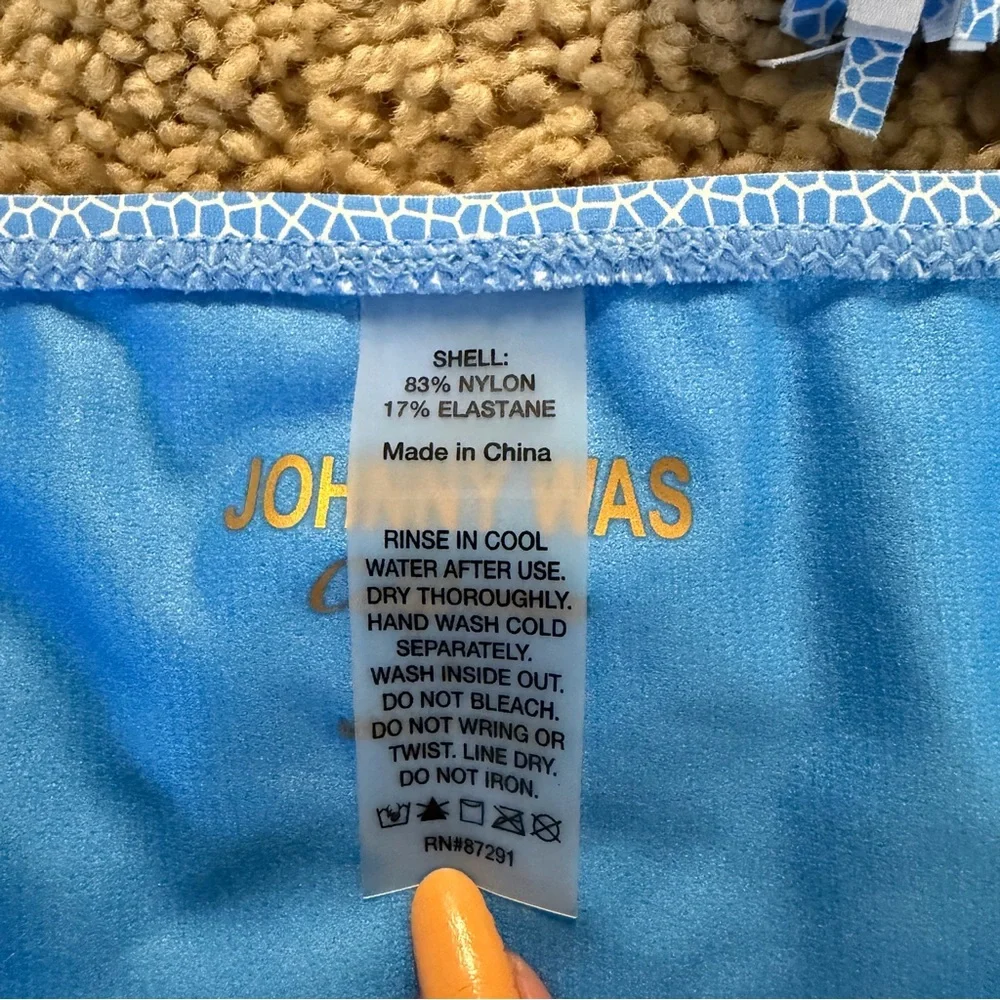 Johnny Was x Paolita String Bikini Hipster Bottoms Circe’s Garden Size Small NWT